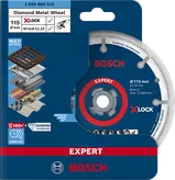 Disco de corte Bosch EXPERT Diamond Metal Wheel X-LOCK de 115 mm.