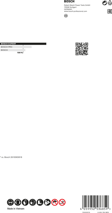 Disco de corte de metal diamantado Bosch EXPERT 230 x 22,23 mm.