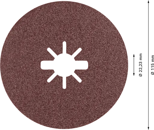 Disco de fibra Bosch EXPERT R781 X-LOCK 115 mm, grão 60.
