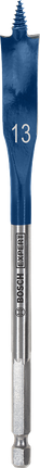 Broca tipo pá de corte rápido Bosch EXPERT de 13 mm.