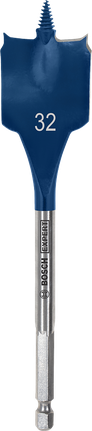 Broca tipo pá de corte rápido Bosch EXPERT de 32 mm.