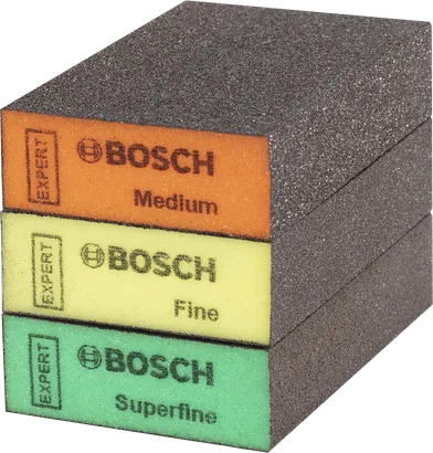 Blocos de lixa Bosch EXPERT S471 médio fino superfino.