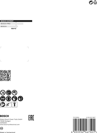 Disco de corte de carboneto multimaterial Bosch EXPERT 115 x 22,23 mm.