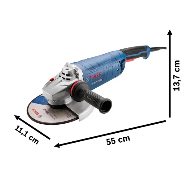 Dimensões da rebarbadora.