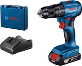 Furadeira sem fio Bosch GSB 185-LI com carregador e estojo.