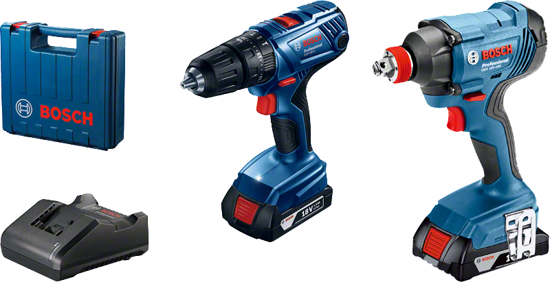 Kit combinado: chave de impacto a bateria GDX 180-LI + combo a