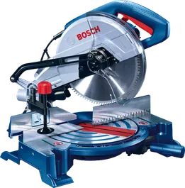 Serra de esquadria Bosch GCM 10 X com lâmina de 254 mm.