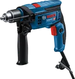 Furadeira de impacto com fio Bosch GSB 13 RE com cabo lateral.