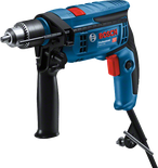 Furadeira de impacto com fio Bosch GSB 13 RE com cabo lateral.