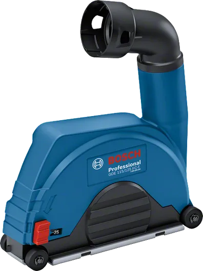 Protetor de extração de pó Bosch GDE 115/125 FC-T para esmerilhadeiras angulares.