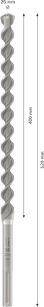Broca de martelo Bosch PRO SDS max-4 26 x 520 mm.
