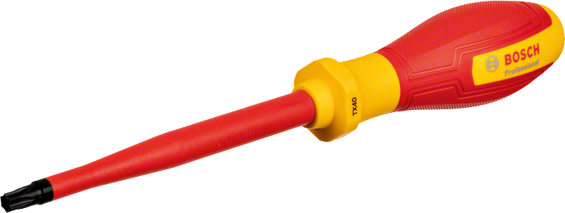 Chave de fenda Bosch VDE TX40 com cabo isolado.