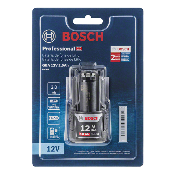 Bateria Bosch 12V 2.0Ah Li-Ion.