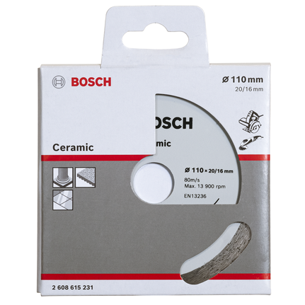 Disco diamantado cerâmico Bosch 110 mm.