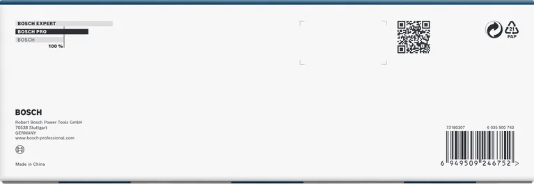 Conjunto de soquetes de impacto Bosch PRO de 1/2″ de profundidade, 9 peças.