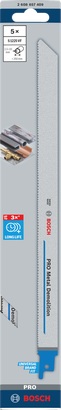 Bosch PRO Metal Demolition S1225VF 5 peças 1,25 x 19 x 300 mm.