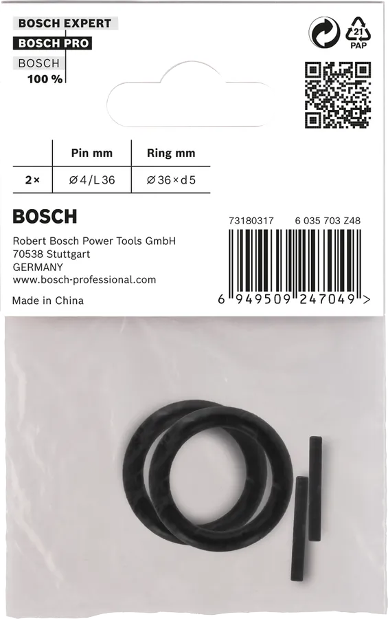 Conjunto de anel e pino de retenção para soquete PRO Impact