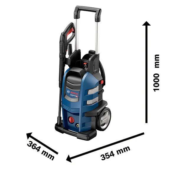 Lavadora de alta pressão Bosch GHP 4-50 com design com rodas.