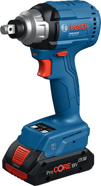 Parafusadeira de impacto sem fio Bosch IDS 18V-200 T, bateria de 4,0 Ah.