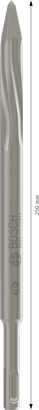Cinzel pontiagudo Bosch PRO SDS plus-5C, comprimento de 250 mm.