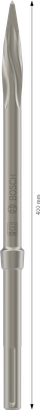 Cinzel pontiagudo Bosch PRO SDS max-5C de 400 mm para demolição.