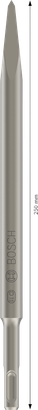 Cinzel pontiagudo Bosch PRO SDS plus-4C de 250 mm.
