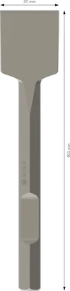 Cinzel tipo pá Bosch PRO HEX-4C 80 x 400 mm.