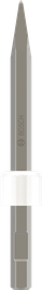Cinzel pontiagudo Bosch PRO HEX 19-4C com haste sextavada de 300 mm.