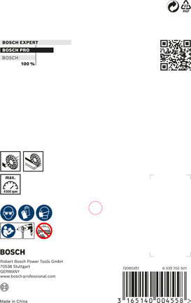 Disco de limpeza de metal Bosch PRO 100 x 0,2 mm.