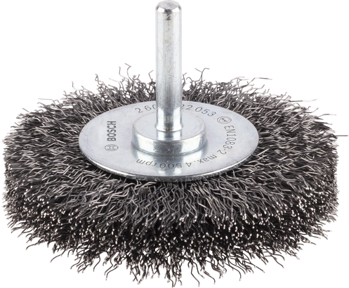Roda de arame Bosch PRO Metal Clean, haste reta de 75 mm.