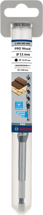 Broca para madeira Bosch PRO 11 mm.