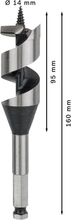 Broca para madeira Bosch PRO 30 x 95 x 160 mm.