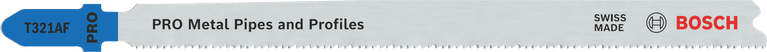Lâmina de serra tico-tico Bosch T321AF PRO para tubos e perfis metálicos.