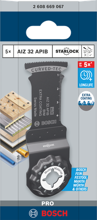 Lâmina de corte profundo Bosch PRO AIZ 32 APIB 32×50mm 5 peças.