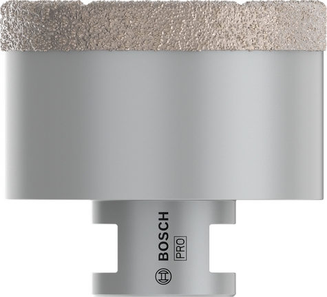 Cortador de núcleo seco cerâmico Bosch PRO de 67 mm para perfuração de azulejos.