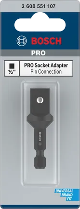 Adaptador de soquete Bosch PRO 1/2″.