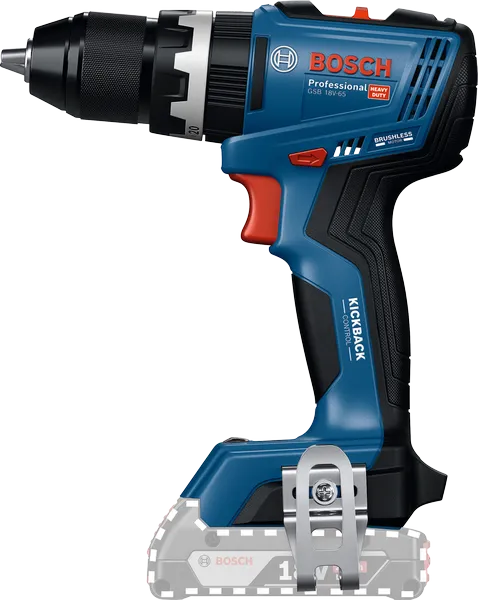 Furadeira sem fio Bosch GSB 18V-65 com controle de recuo.