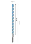 Broca multifuncional para construção Bosch EXPERT HEX-9, 12 mm de diâmetro.