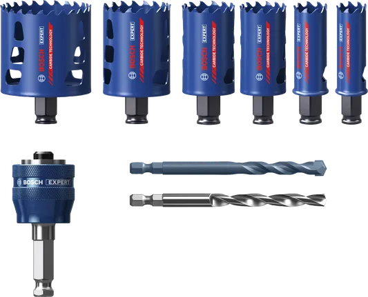 Conjunto de serra copo Bosch Expert Multi Material Power Change Plus.