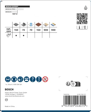 Embalagem para serra copo Bosch EXPERT Multi Material 114×60 mm.