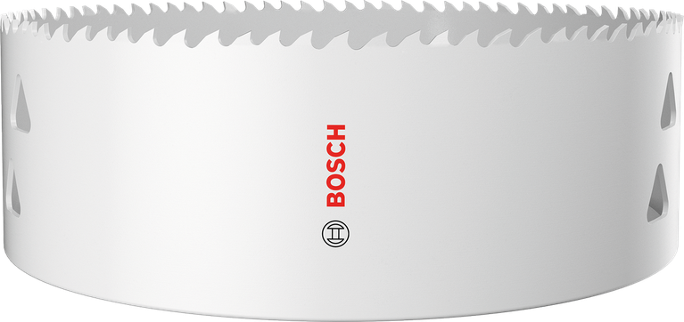 Serra copo roscada multimaterial Bosch de 152 mm para cortes diversos.