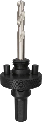 Broca piloto e eixo Bosch para serra copo, comprimento de trabalho de 44 mm.