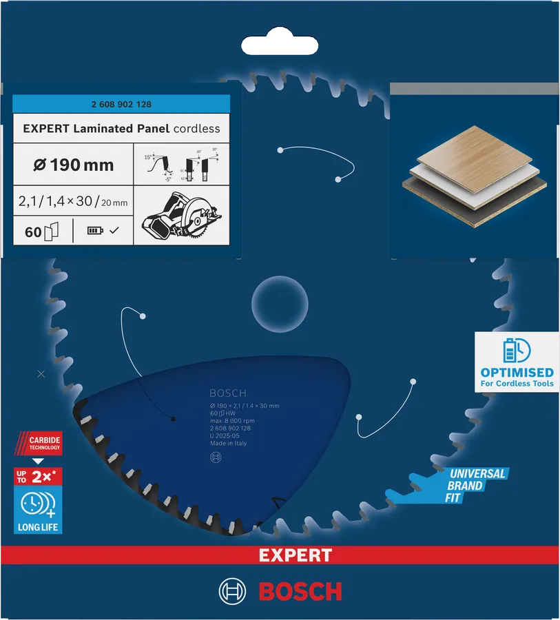 EXPERT Laminated Panel cordless