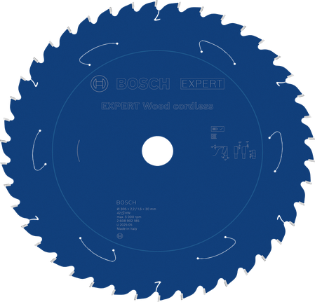 Lâmina de serra circular sem fio Bosch EXPERT Wood de 305 mm.