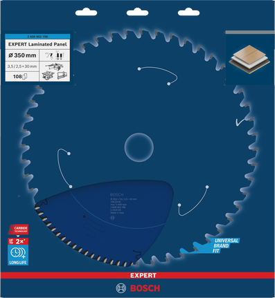 Lâmina de serra circular Bosch EXPERT para painel laminado de 350 mm.