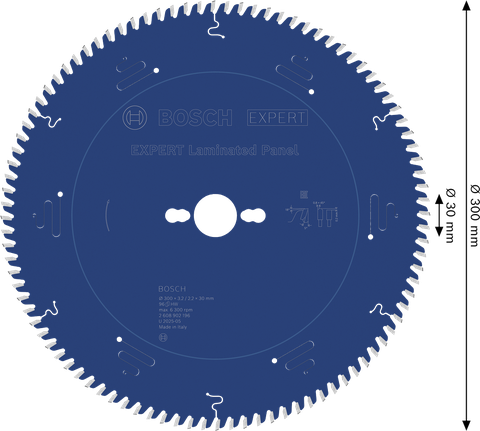 Lâmina de serra circular Bosch EXPERT para painel laminado de 300 mm.