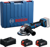 Kit de esmerilhadeira angular sem fio Bosch GWS18V-11PS.