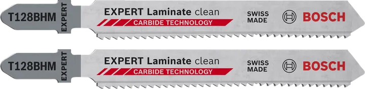 Lâminas de serra tico-tico de carboneto Bosch EXPERT Laminate Clean T128BHM.