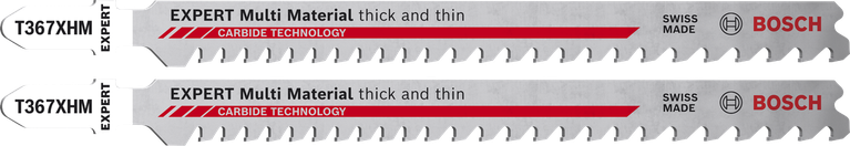 Lâminas de serra tico-tico Bosch EXPERT Multi Material T367XHM de carboneto.