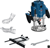 Fresadora Bosch GOF 20-12 com ajuste de profundidade.